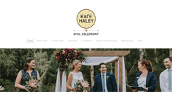 Desktop Screenshot of katehaleycivilcelebrant.com